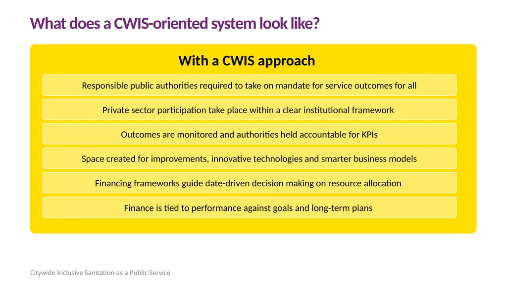 CWIS Orientation 101 Learning objectives Session 1 - slide 43 of 46