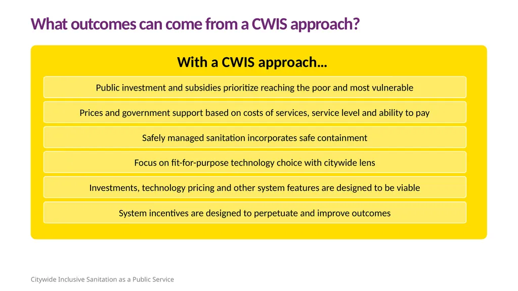 CWIS Orientation 101 Learning objectives Session 1 - slide 16 of 46