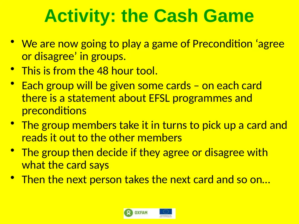 Setting the scene: Different response modalities - slide 23 of 34