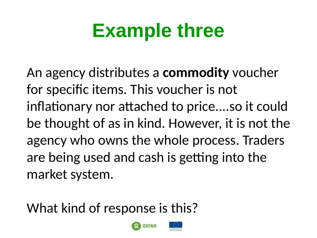 Setting the scene: Different response modalities - slide 31 of 34