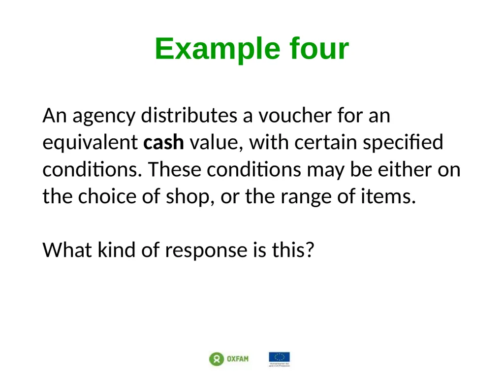 Setting the scene: Different response modalities - slide 32 of 34
