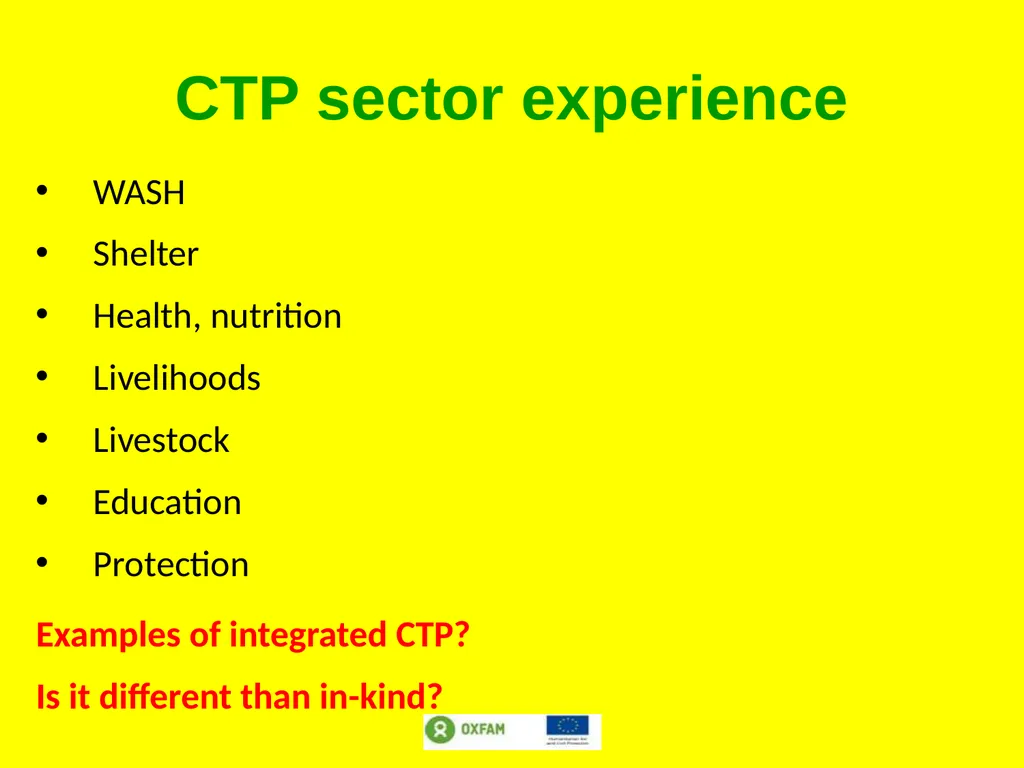 Setting the scene: Different response modalities - slide 22 of 34