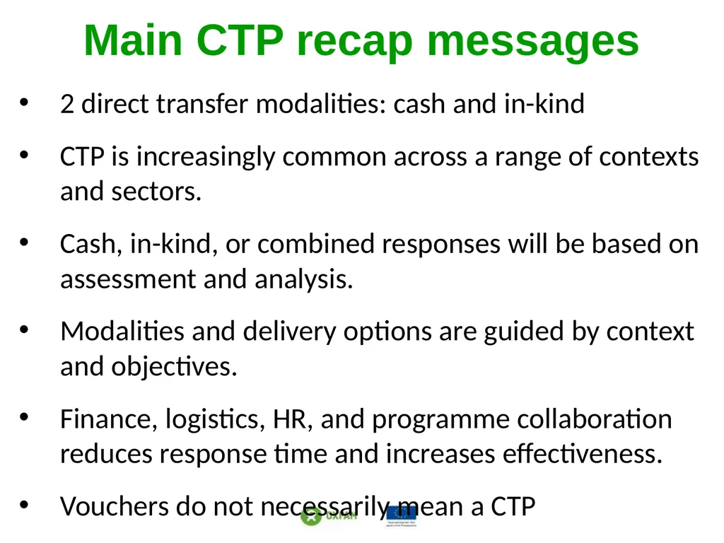 Setting the scene: Different response modalities - slide 34 of 34