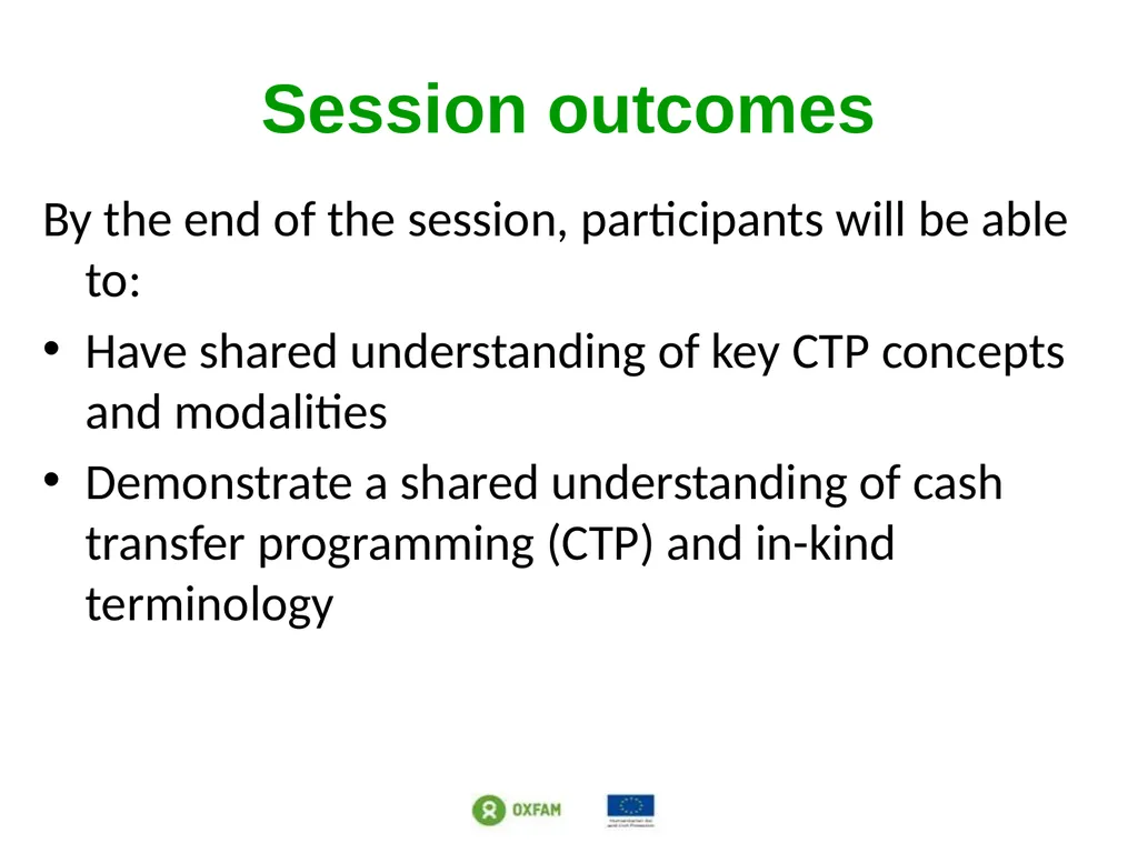 Setting the scene: Different response modalities - slide 2 of 34