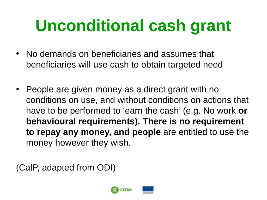 Setting the scene: Different response modalities - slide 6 of 34