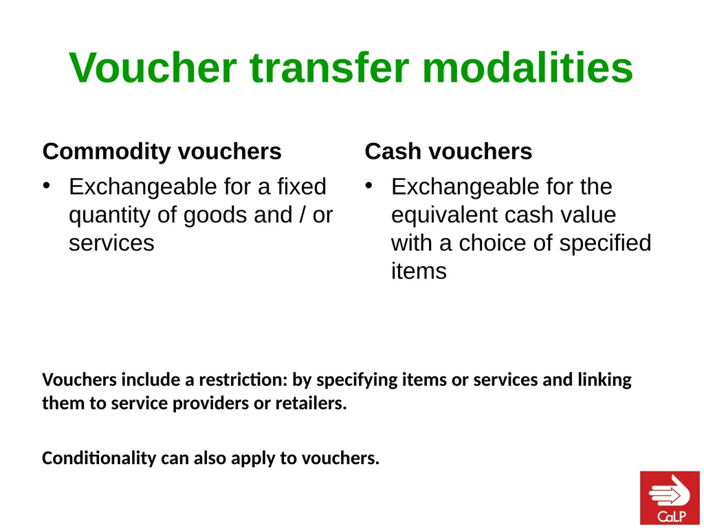 Setting the scene: Different response modalities - slide 11 of 34