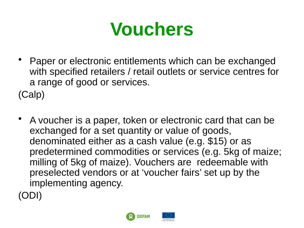 Setting the scene: Different response modalities - slide 10 of 34