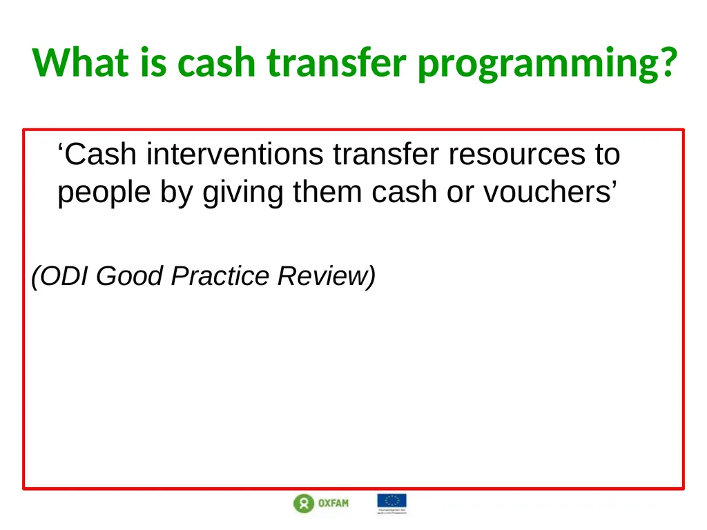 Setting the scene: Different response modalities - slide 5 of 34