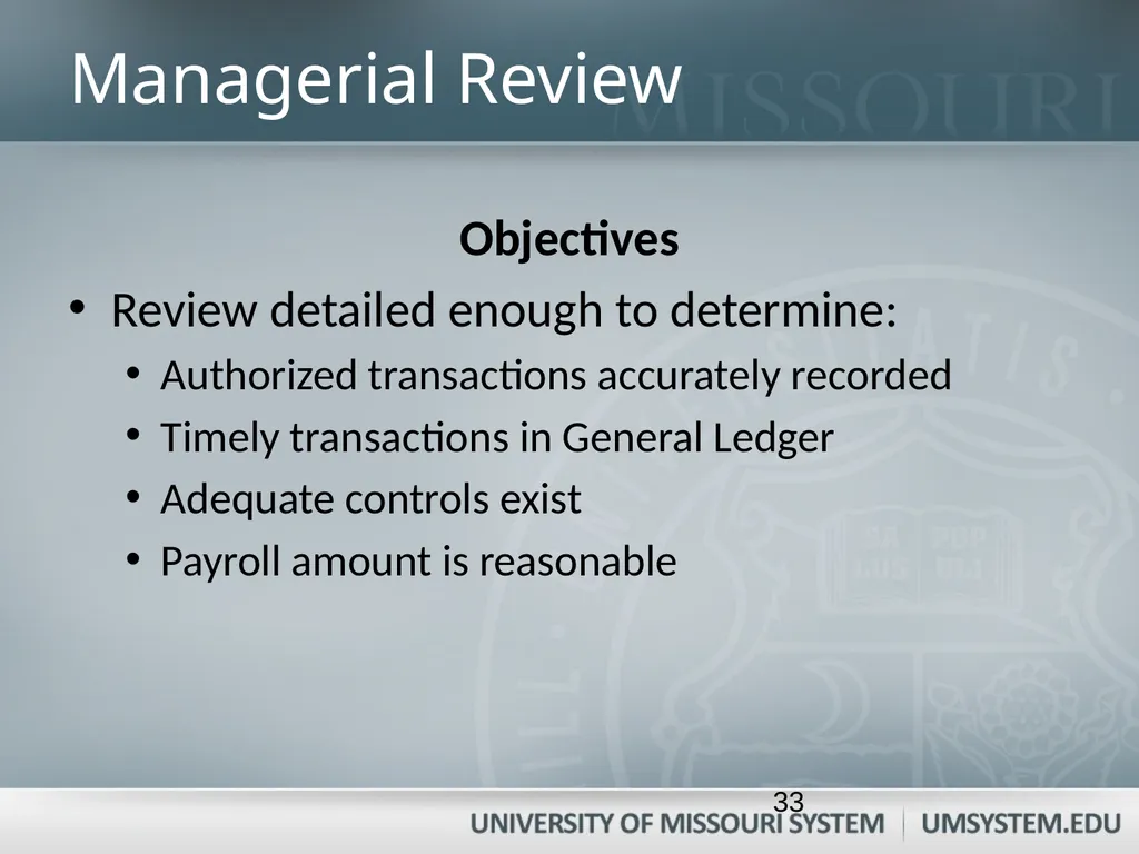 Entering, Approving, and Reconciling Payroll- Time - slide 33 of 40