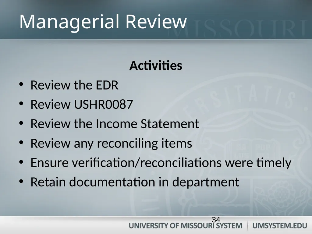 Entering, Approving, and Reconciling Payroll- Time - slide 34 of 40
