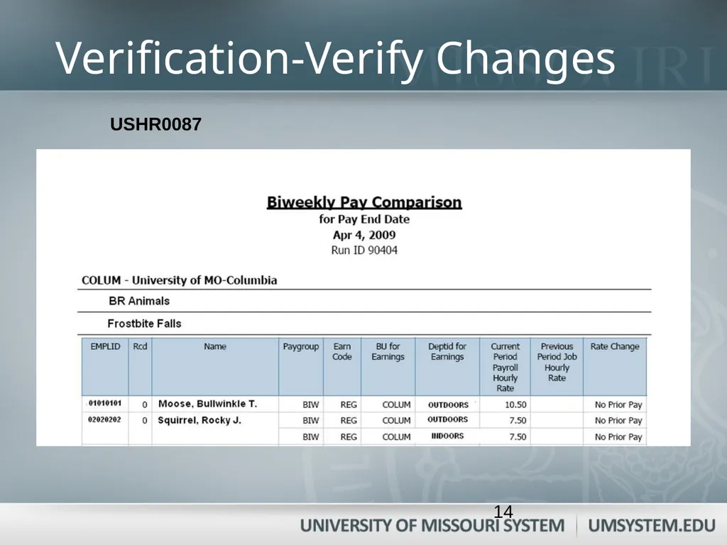 Entering, Approving, and Reconciling Payroll- Time - slide 14 of 40