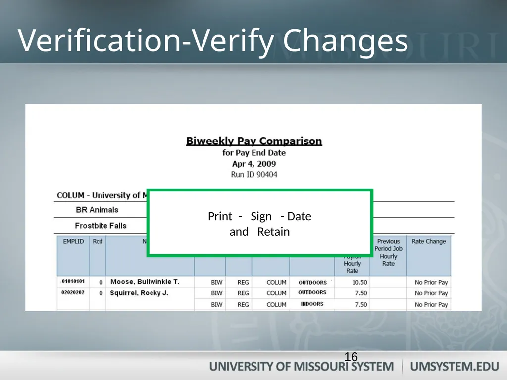 Entering, Approving, and Reconciling Payroll- Time - slide 16 of 40