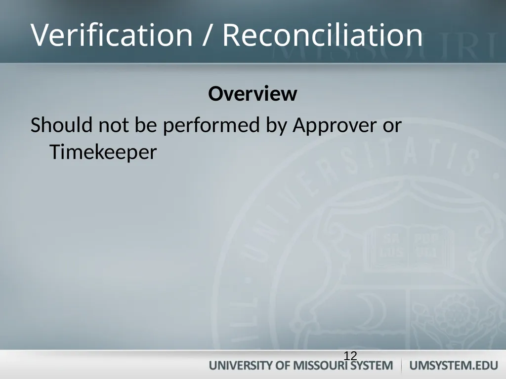 Entering, Approving, and Reconciling Payroll- Time - slide 12 of 40