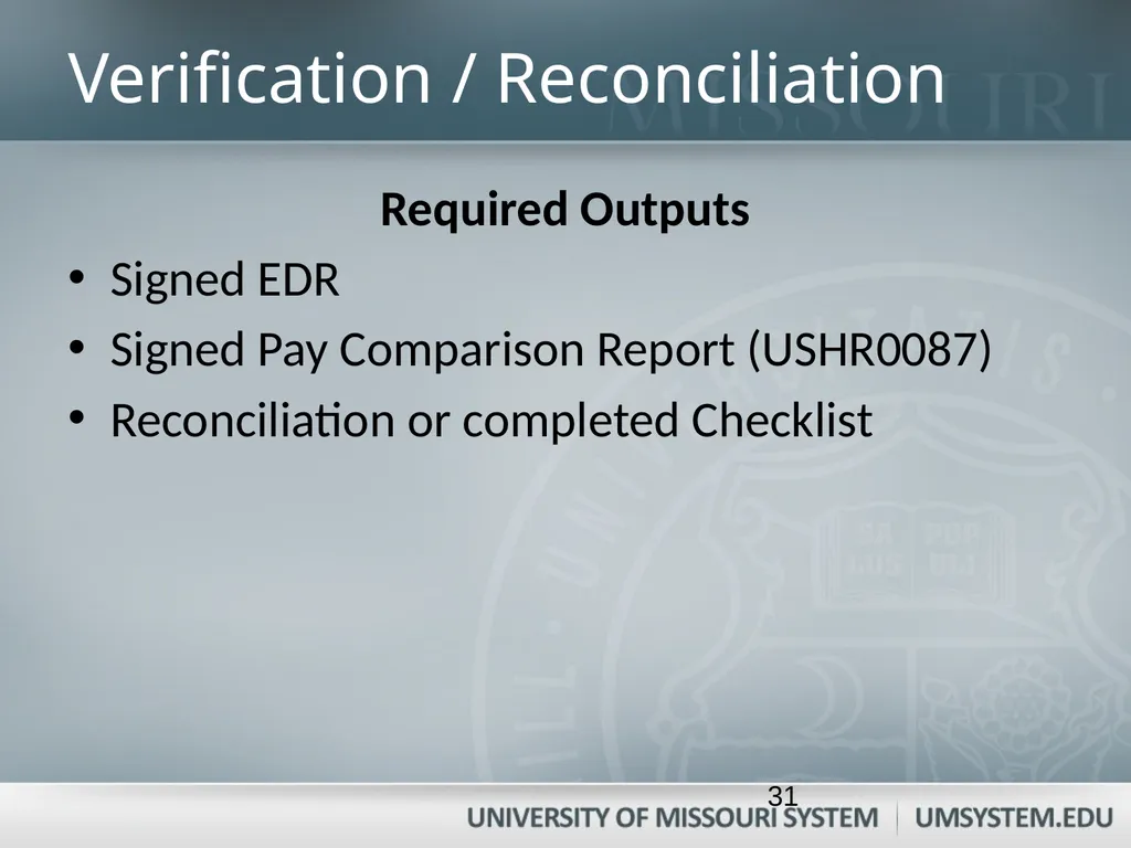 Entering, Approving, and Reconciling Payroll- Time - slide 31 of 40