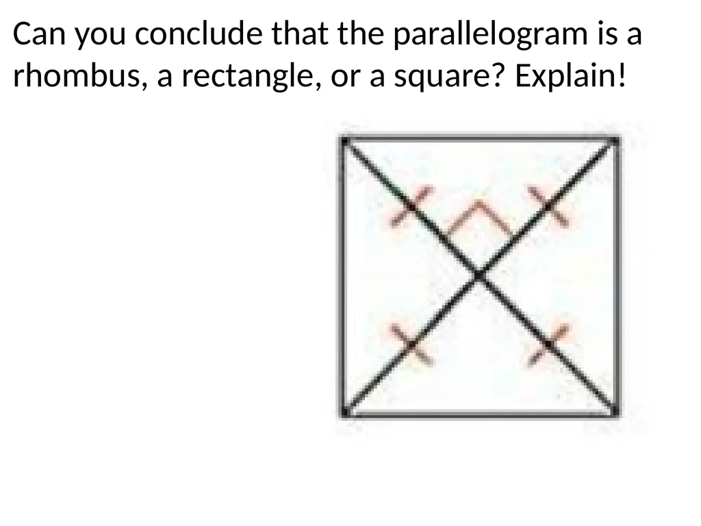 6-5 Conditions for Rhombuses, Rectangles, and - slide 6 of 8