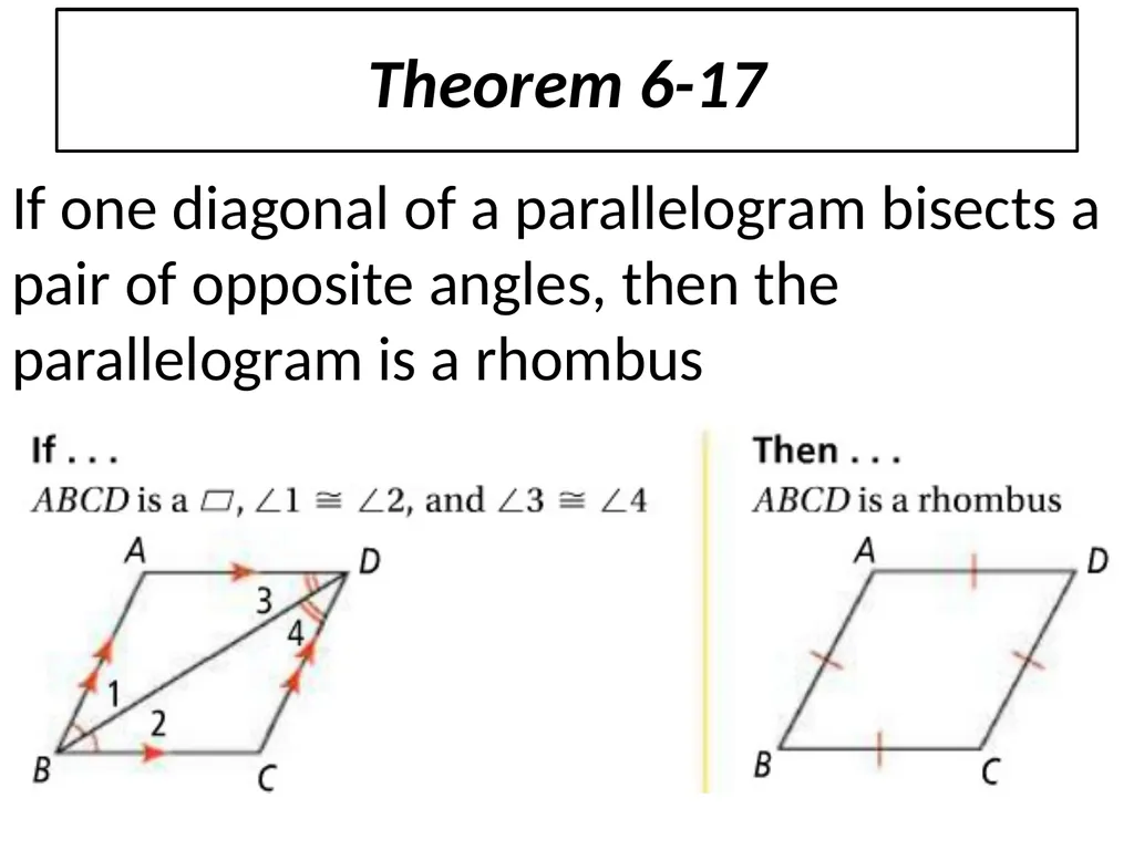 6-5 Conditions for Rhombuses, Rectangles, and - slide 3 of 8