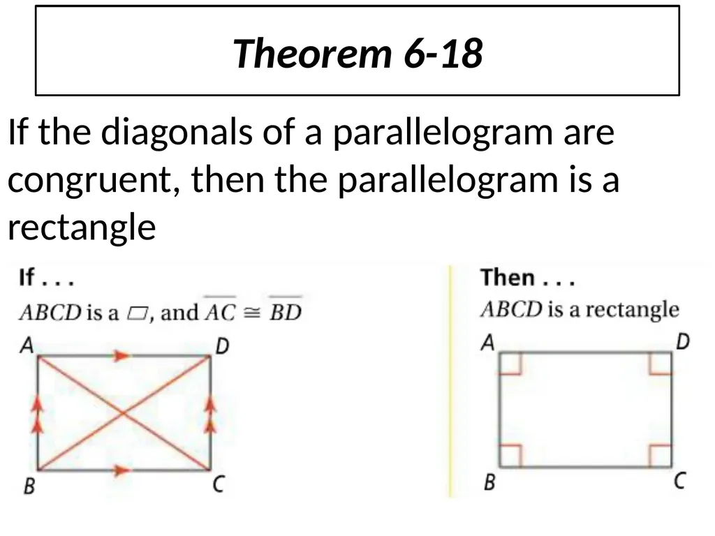 6-5 Conditions for Rhombuses, Rectangles, and - slide 4 of 8