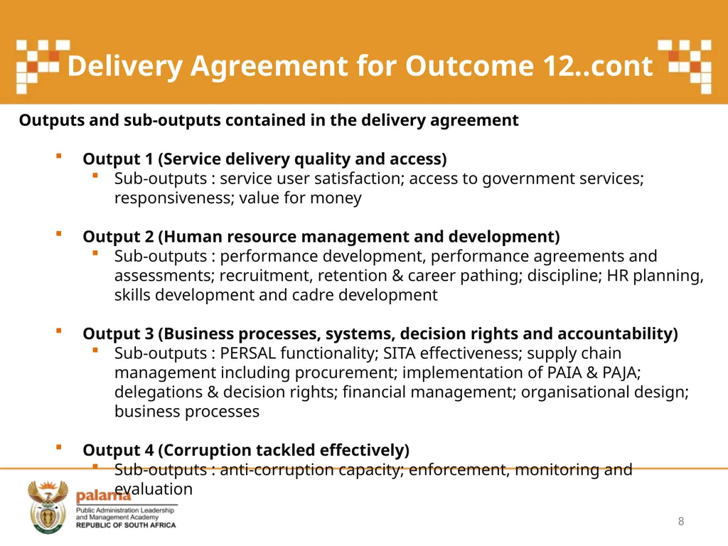 PALAMA Training Programmes and Courses - slide 8 of 21