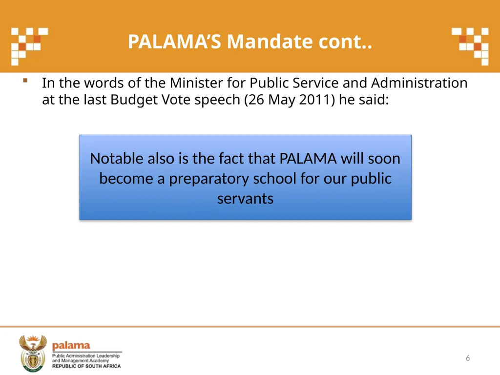 PALAMA Training Programmes and Courses - slide 6 of 21