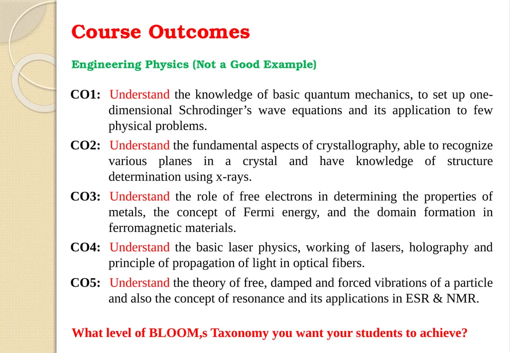 Key Components of OBE and Accreditation - Vision, - slide 29 of 61