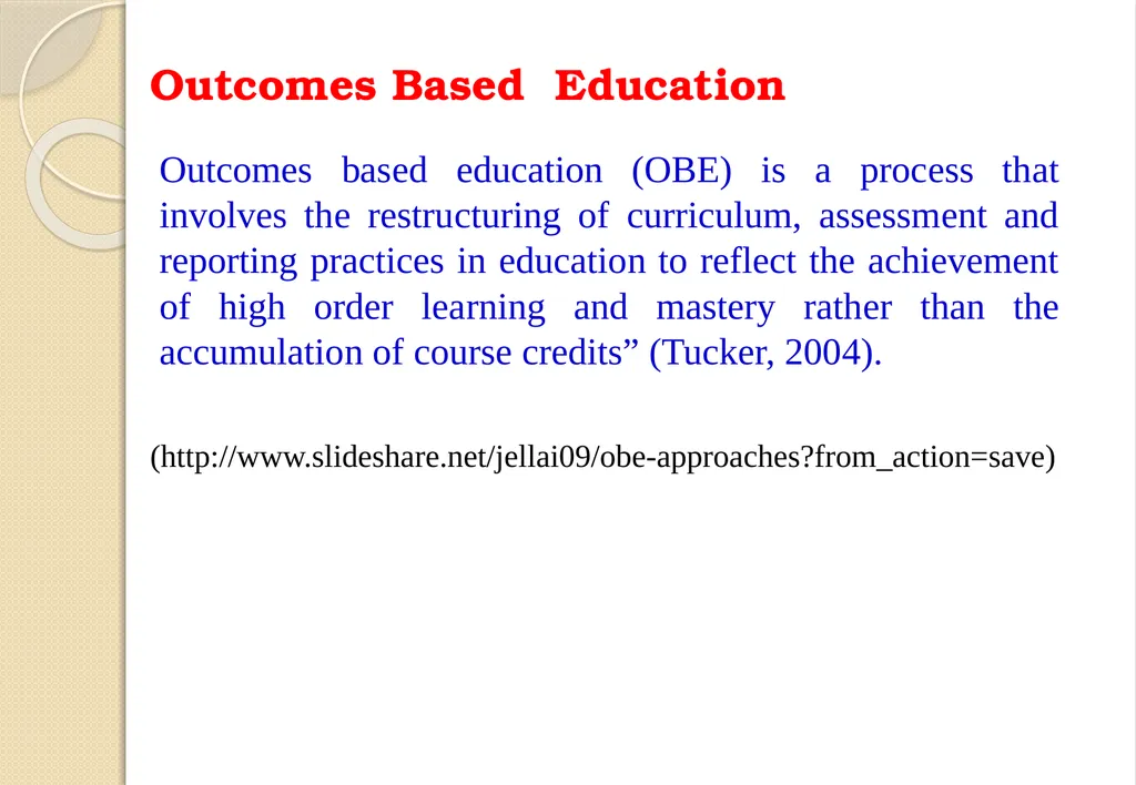 Key Components of OBE and Accreditation - Vision, - slide 2 of 61