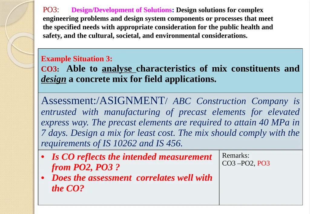 Key Components of OBE and Accreditation - Vision, - slide 44 of 61