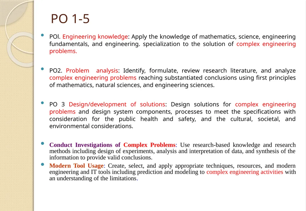 Key Components of OBE and Accreditation - Vision, - slide 25 of 61