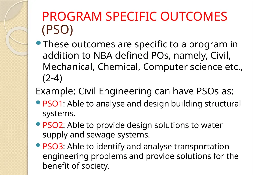 Key Components of OBE and Accreditation - Vision, - slide 21 of 61