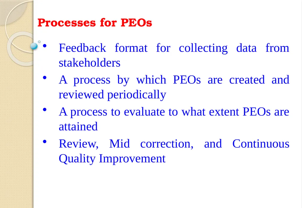 Key Components of OBE and Accreditation - Vision, - slide 16 of 61