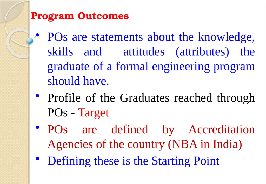 Key Components of OBE and Accreditation - Vision, - slide 17 of 61