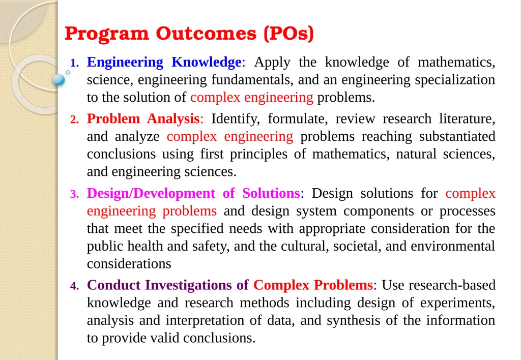 Key Components of OBE and Accreditation - Vision, - slide 18 of 61