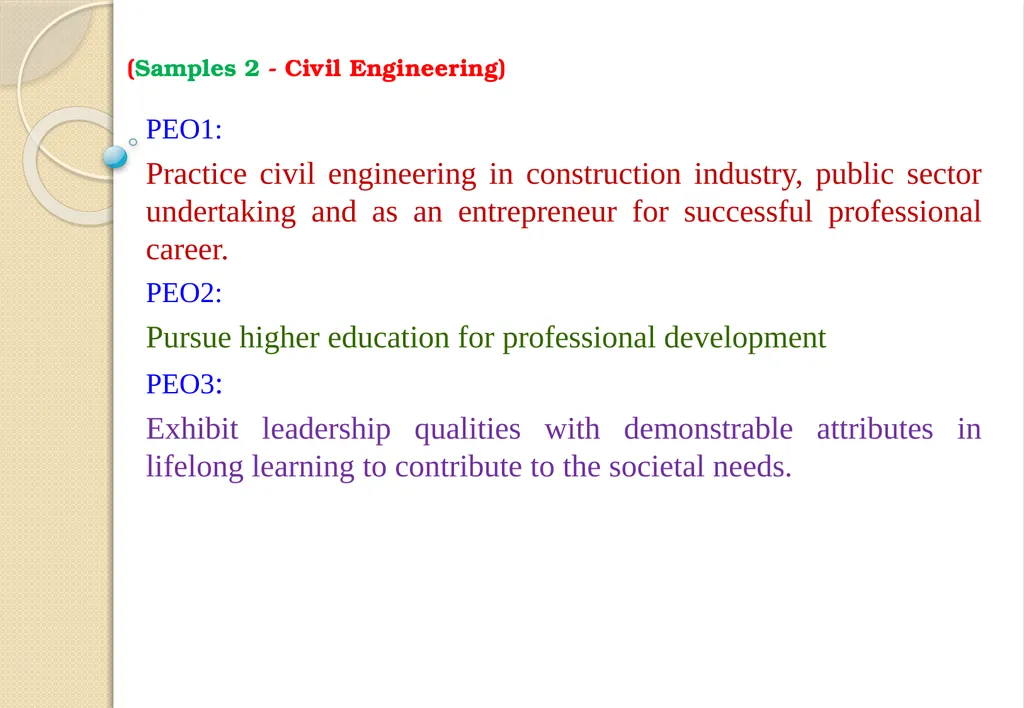 Key Components of OBE and Accreditation - Vision, - slide 15 of 61