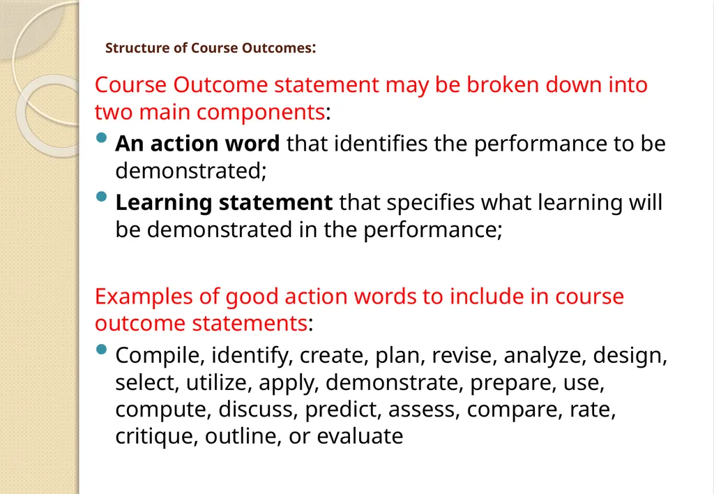 Key Components of OBE and Accreditation - Vision, - slide 32 of 61