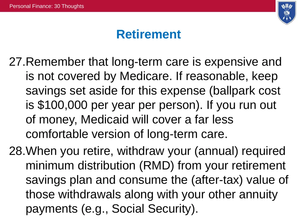 Personal Finance: “30” Thoughts David Laibson - slide 15 of 17