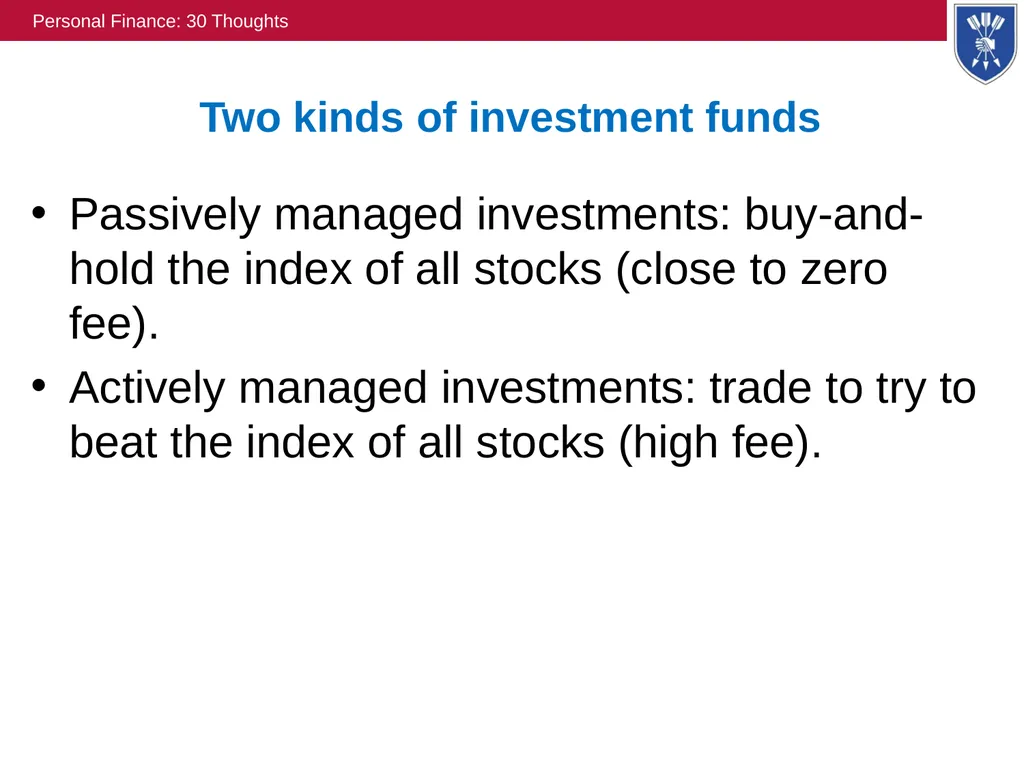 Personal Finance: “30” Thoughts David Laibson - slide 9 of 17