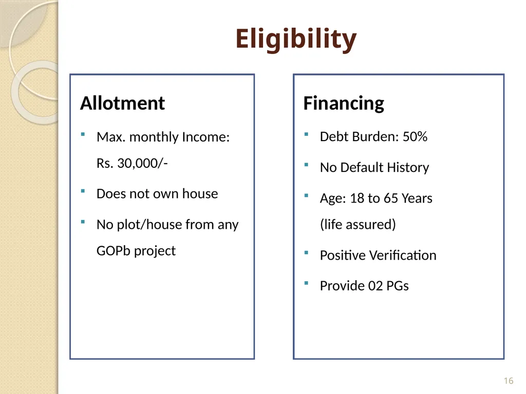 Mortgage Financing Product Restructuring Case - slide 16 of 31