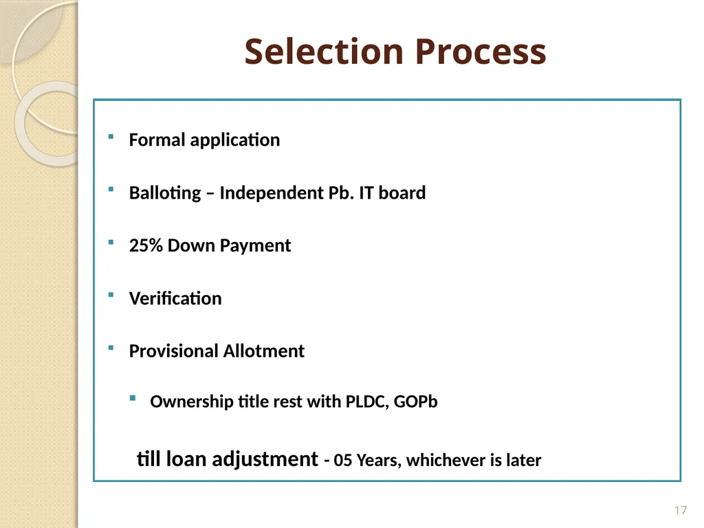 Mortgage Financing Product Restructuring Case - slide 17 of 31