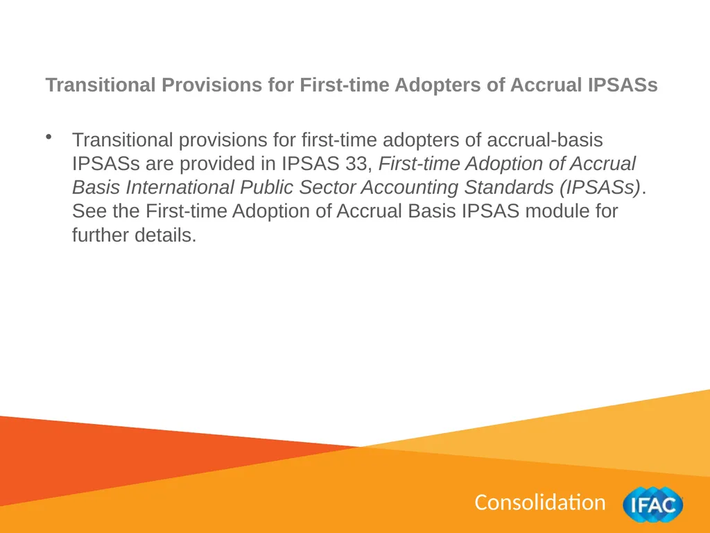 IMPLEMENTING IPSAS Consolidation IPSAS® 34 – 38 - slide 15 of 16