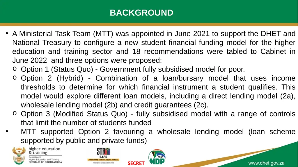 UPDATE ON THE COMPREHENSIVE STUDENT FUNDING MODEL - slide 2 of 17