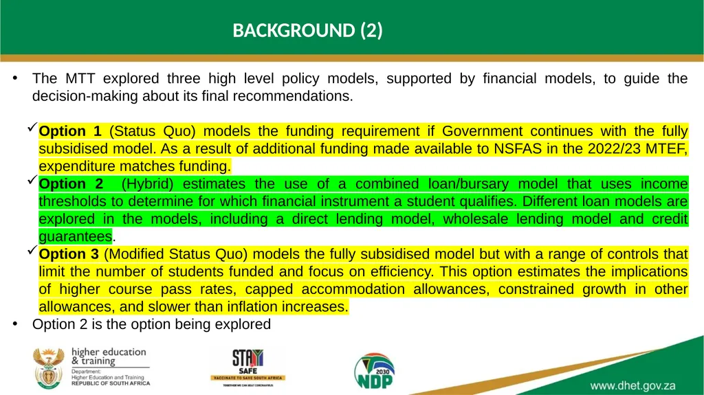 UPDATE ON THE COMPREHENSIVE STUDENT FUNDING MODEL - slide 3 of 17