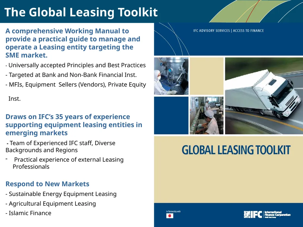 IFC Experience in Leasing Presentation at the 5th - slide 7 of 9