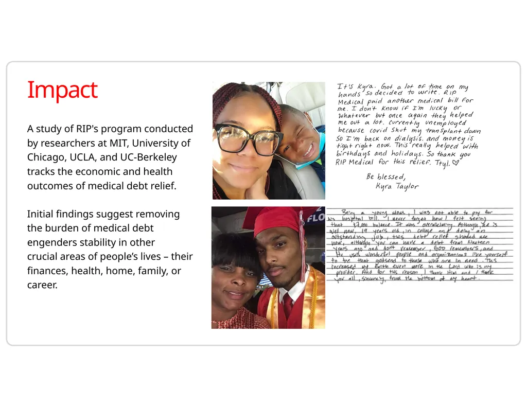 RIP Medical Debt’s Mission Medical debt is a - slide 14 of 25