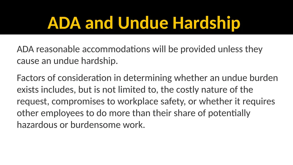 EEO, ADA & Sexual Misconduct Training for - slide 14 of 41