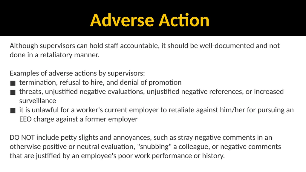 EEO, ADA & Sexual Misconduct Training for - slide 26 of 41