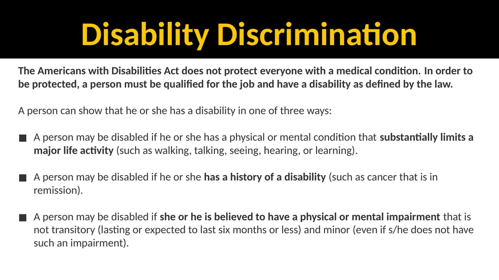 EEO, ADA & Sexual Misconduct Training for - slide 12 of 41