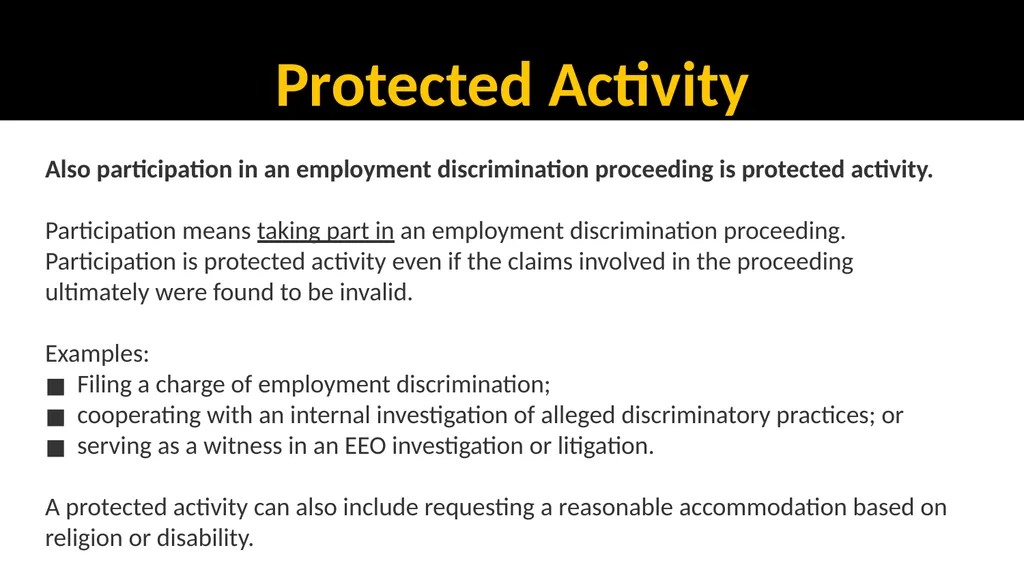 EEO, ADA & Sexual Misconduct Training for - slide 29 of 41