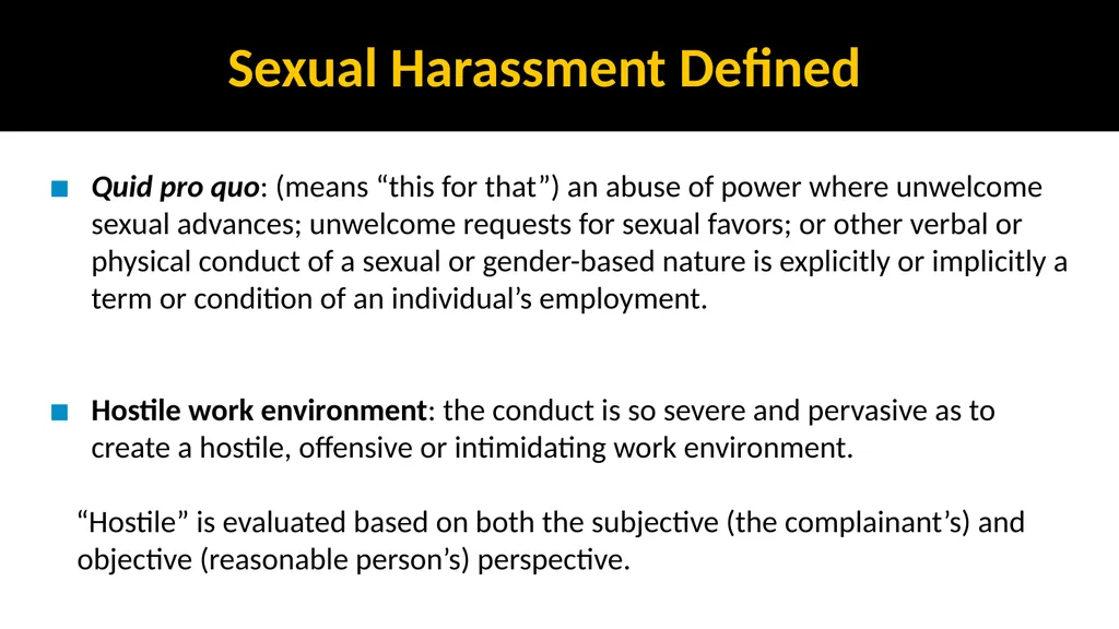 EEO, ADA & Sexual Misconduct Training for - slide 18 of 41