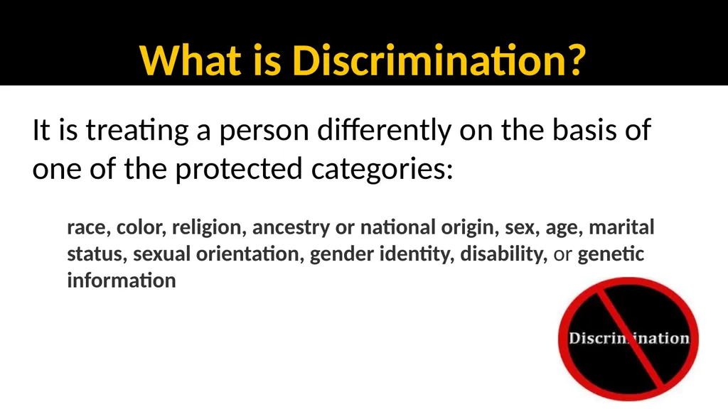 EEO, ADA & Sexual Misconduct Training for - slide 10 of 41