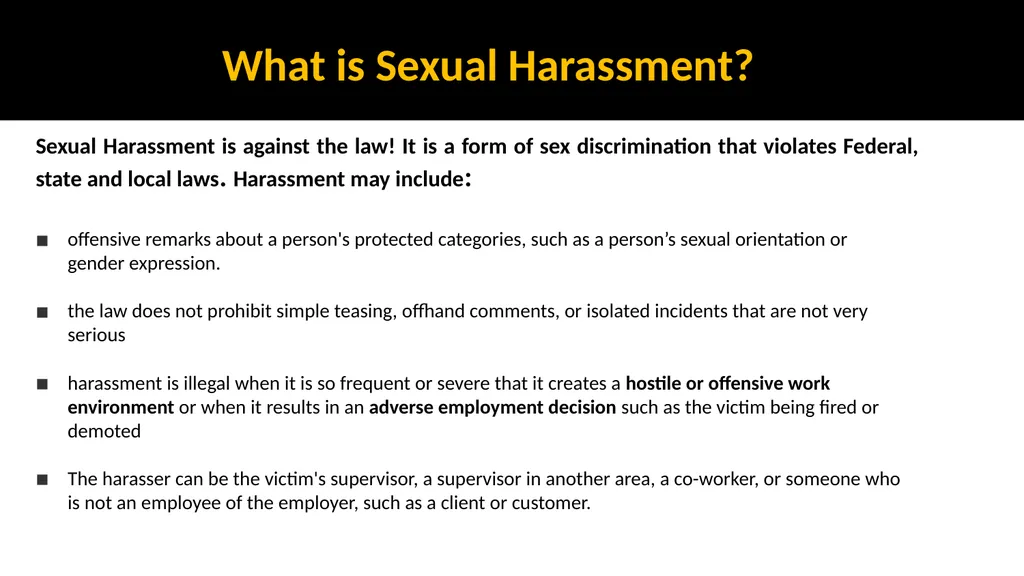 EEO, ADA & Sexual Misconduct Training for - slide 17 of 41