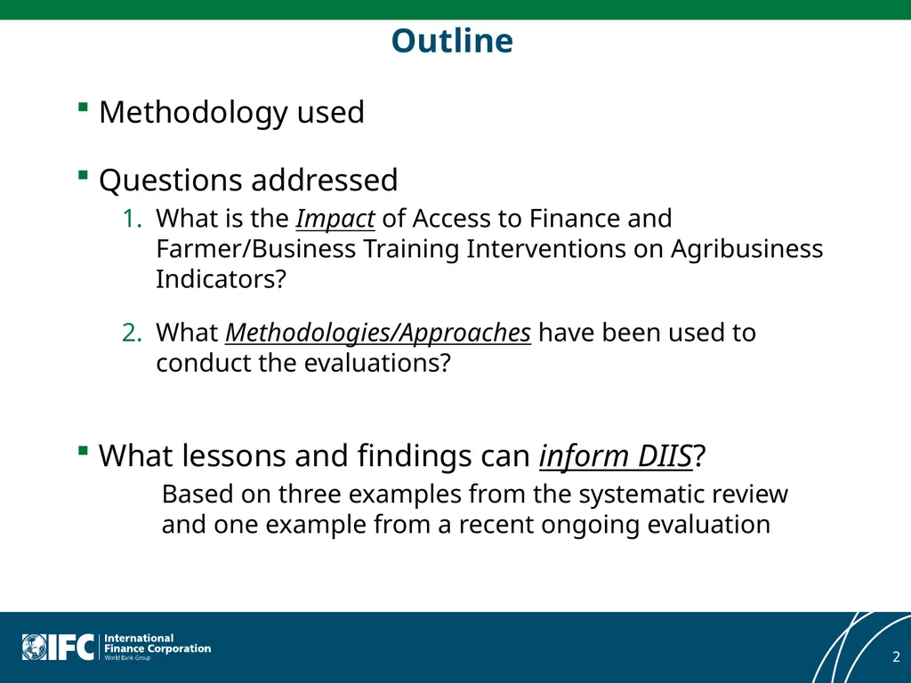 Meta-Evaluation of Private Sector Interventions in - slide 2 of 25